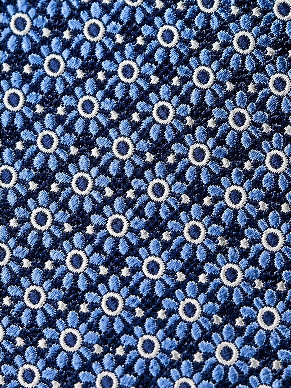 Club Room Blue Silk Floral Tie Men’s Necktie Wedding Office Business NWT